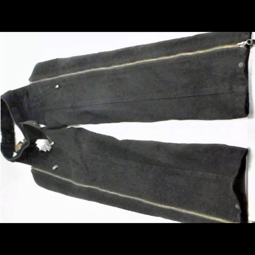 “RARE” VINTAGE HARLEY DAVIDSON WOMEN'S CHAPS Size 4 BLACK DENIM . - HARD TO FIND